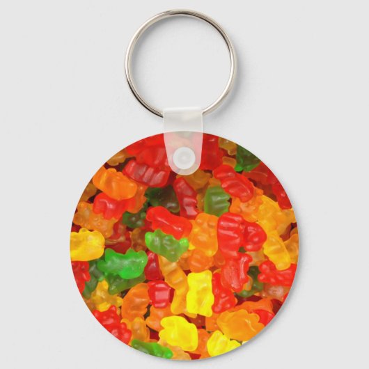 かわいいグルメレインボーカラフルキャンディグミベア キーホルダー (正面)