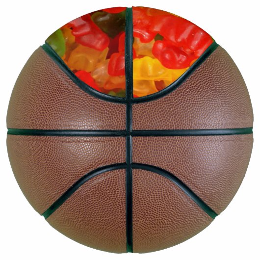 かわいいグルメレインボーカラフルキャンディグミベア バスケットボール (右)