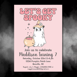 かわいいグルービーハロウィン不気味誕生日をゲットしよう 招待状