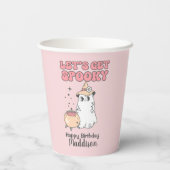 かわいいグルービーハロウィン不気味誕生日をゲットしよう 紙コップ (裏面)