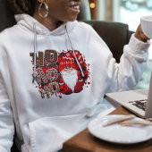 かわいいグルービーレッド格言サンタクロースモダンクリスマス パーカ