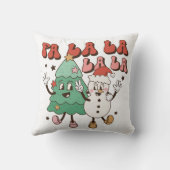 かわいいグルービーレトロクリスマス クッション (裏面)