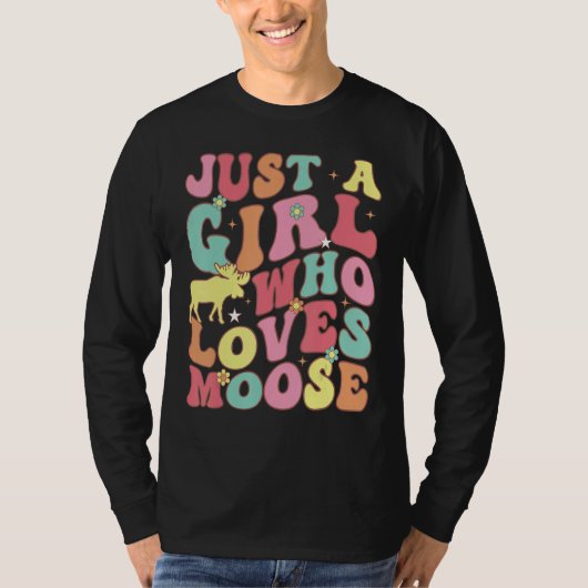 かわいいグルービー動物の値リストを愛しているだけの女の子 Tシャツ (正面)