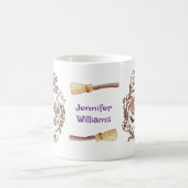 かわいいグルービー幽霊、不気味な雰囲気、ハロウィーン コーヒーマグカップ (中央)