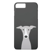 かわいいグレイハウンドイタリアングレイハウンドまたはウィペット犬 Case-Mate iPhoneケース (裏面)