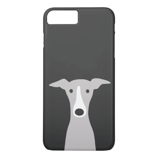 かわいいグレイハウンドイタリアングレイハウンドまたはウィペット犬 Case-Mate iPhoneケース (裏面)