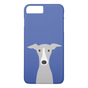 かわいいグレイハウンドイタリアングレイハウンドまたはウィペット犬 iPhone 8 PLUS/7 PLUSケース