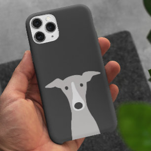 かわいいグレイハウンドイタリアングレイハウンドまたはウィペット犬 iPhone 15 PROケース