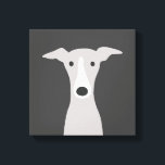 かわいいグレイハウンドイタリアン、グレイハウンドまたはウィペット犬 キャンバスプリント<br><div class="desc">灰色と白のグレイハウンド犬の漫画のスタイルスケッチ。Greyhounds、GreyhoundsまたはWhipetsを愛するすべての人のためのおもしろいイタリアンキャンバスのプリント。さらに可愛いアニマルアートや愛玩動物のイラストは、ジェンのドードル世界を訪れよう。</div>