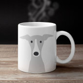 かわいいグレイハウンドイタリアン、グレイハウンドまたはウィペット犬 コーヒーマグカップ