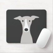 かわいいグレイハウンドイタリアン、グレイハウンドまたはウィペット犬 マウスパッド (マウス)