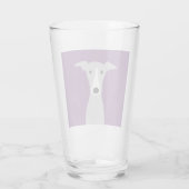 かわいいグレイハウンド、イタリアン・グレーハウンドまたはWhippet犬 タンブラーグラス (裏面)