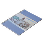 かわいいグレイ猫キッテン最高のフレンズノート ノートブック (左側)