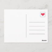 かわいいグレーちゃんお誕生日おめでとうニワトリより ポストカード (裏面)