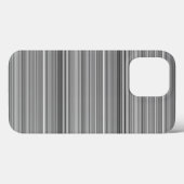 かわいいグレーのストライプ Case-Mate iPhoneケース (裏面 (横))