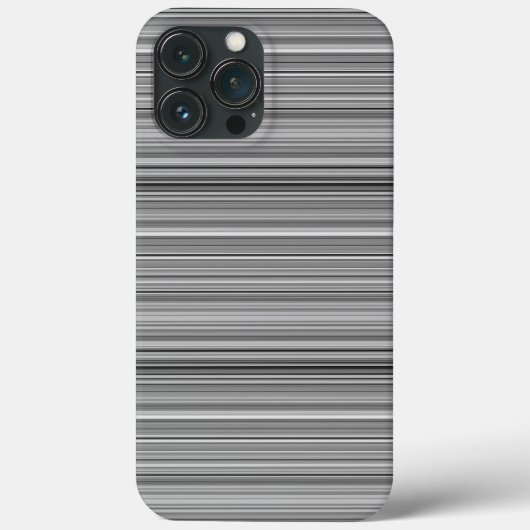かわいいグレーのストライプ Case-Mate iPhoneケース (裏面)