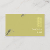 かわいいグレーのブラシストローク汚れ手描きアート 名刺 (裏面)