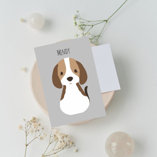 かわいいグレーの犬のパターン カーエアーフレッシュナー