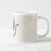 かわいいグレーの猫とドーナツ ジャンボコーヒーマグカップ (右)