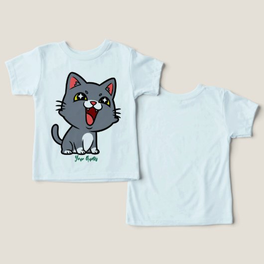 かわいいグレーキトゥン (デザイン正面&裏面)