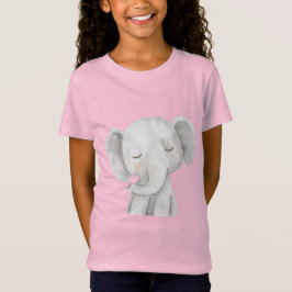 かわいいグレーゾウ Tシャツ