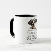 かわいいグレートダネドッグおもしろいカスタム マグカップ (正面左)