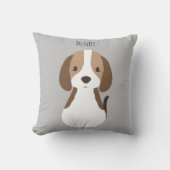 かわいいグレードッグパターンベビー クッション (正面)