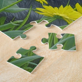 かわいいグレー猫とイエローアイアート ジグソーパズル (側面)