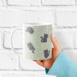 かわいいグレー猫マグカップ|癒しの可愛い猫 コーヒーマグカップ