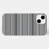 かわいいグレー ストライプ Case-Mate iPhoneケース (裏面 (横))