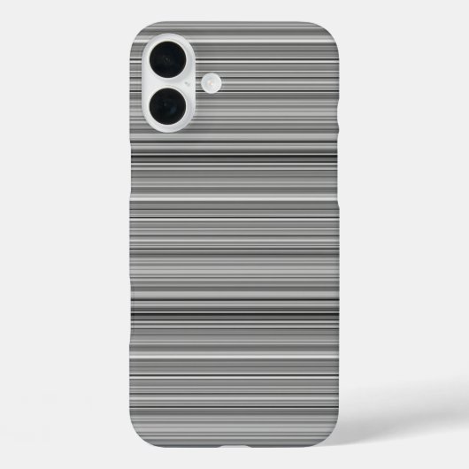 かわいいグレー ストライプ Case-Mate iPhoneケース (裏面)