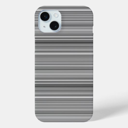 かわいいグレー ストライプ Case-Mate iPhoneケース (裏面)