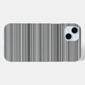 かわいいグレー ストライプ Case-Mate iPhoneケース (裏面 (横))