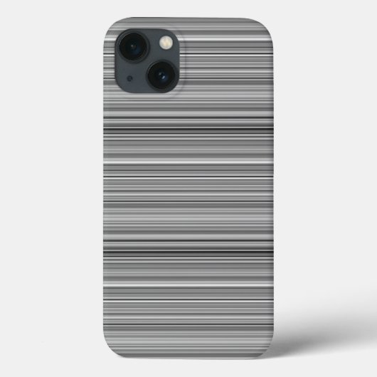 かわいいグレー ストライプ Case-Mate iPhoneケース (裏面)