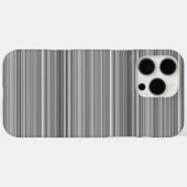 かわいいグレー ストライプ Case-Mate iPhoneケース (裏面 (横))