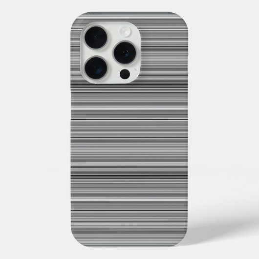 かわいいグレー ストライプ Case-Mate iPhoneケース (裏面)