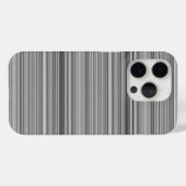 かわいいグレー ストライプ Case-Mate iPhoneケース (裏面 (横))
