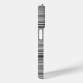 かわいいグレー ストライプ Case-Mate iPhoneケース (裏面 / 右)