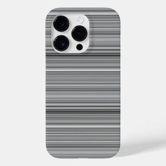 かわいいグレー ストライプ Case-Mate iPhoneケース (裏面)