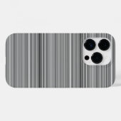 かわいいグレー ストライプ Case-Mate iPhoneケース (裏面 (横))