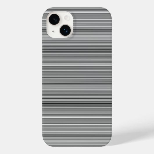 かわいいグレー ストライプ Case-Mate iPhoneケース (裏面)