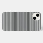 かわいいグレー ストライプ Case-Mate iPhoneケース (裏面 (横))