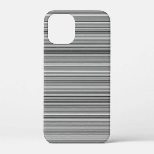 かわいいグレー ストライプ Case-Mate iPhoneケース (裏面)