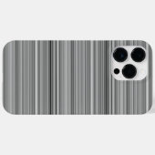 かわいいグレー ストライプ Case-Mate iPhoneケース (裏面 (横))