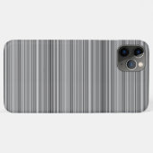 かわいいグレー ストライプ Case-Mate iPhoneケース (裏面(横))