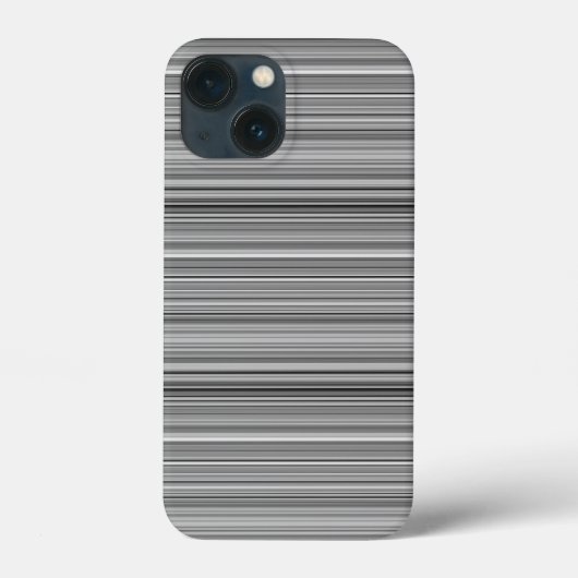 かわいいグレー ストライプ Case-Mate iPhoneケース (裏面)