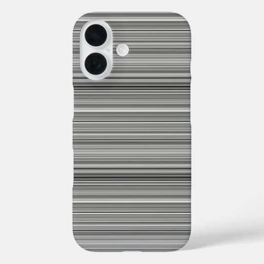 かわいいグレー ストライプ Case-Mate iPhoneケース (裏面)
