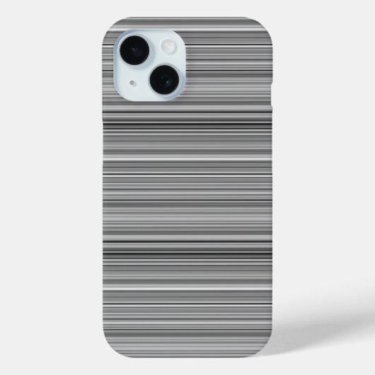 かわいいグレー ストライプ Case-Mate iPhoneケース (裏面)