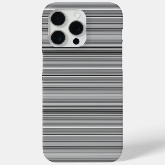 かわいいグレー ストライプ Case-Mate iPhoneケース (裏面)