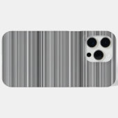 かわいいグレー ストライプ Case-Mate iPhoneケース (裏面 (横))
